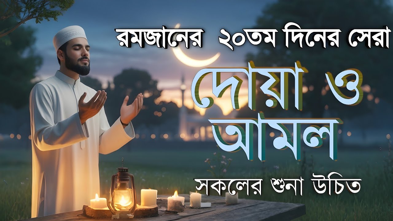 রমজানের ২০তম রোজার দোয়া ও ফজিলত | 20th Day Ramadan Dua By Alaa Aqel