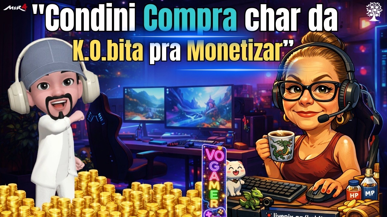 NOVA CONTA - Comprei um Char da Vó Gamer K.O.bita  | Apresetando o personagem | @Kobita Games Lives