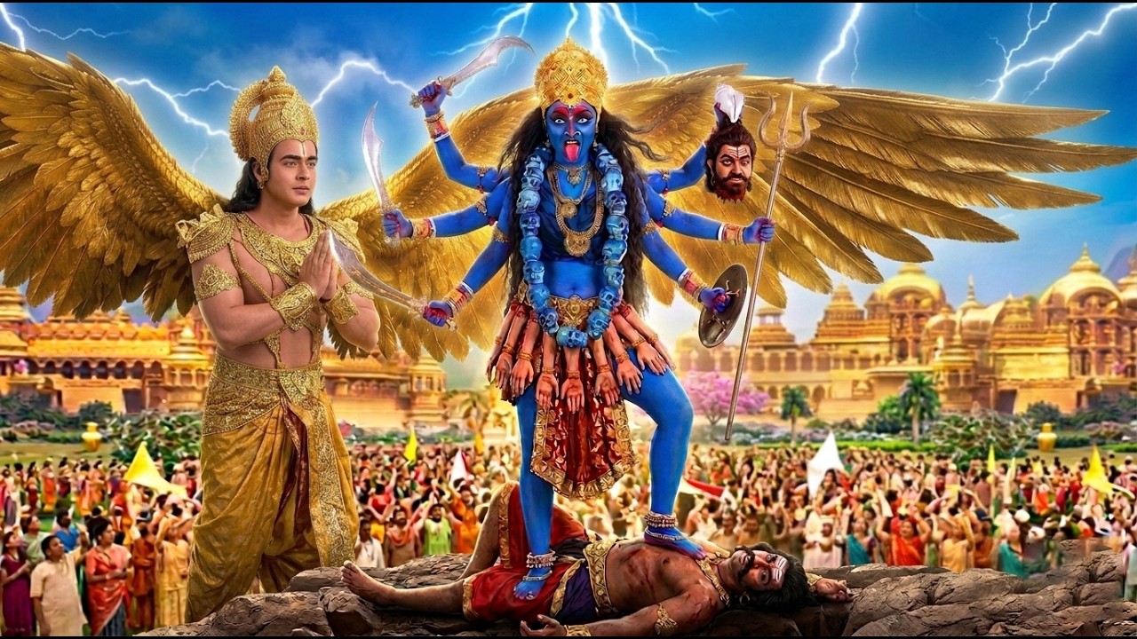 माँ काली ने किया बलात्कारी राक्षस का वध | Jai Maa Kali | Garud Katha @Mere Kanha
