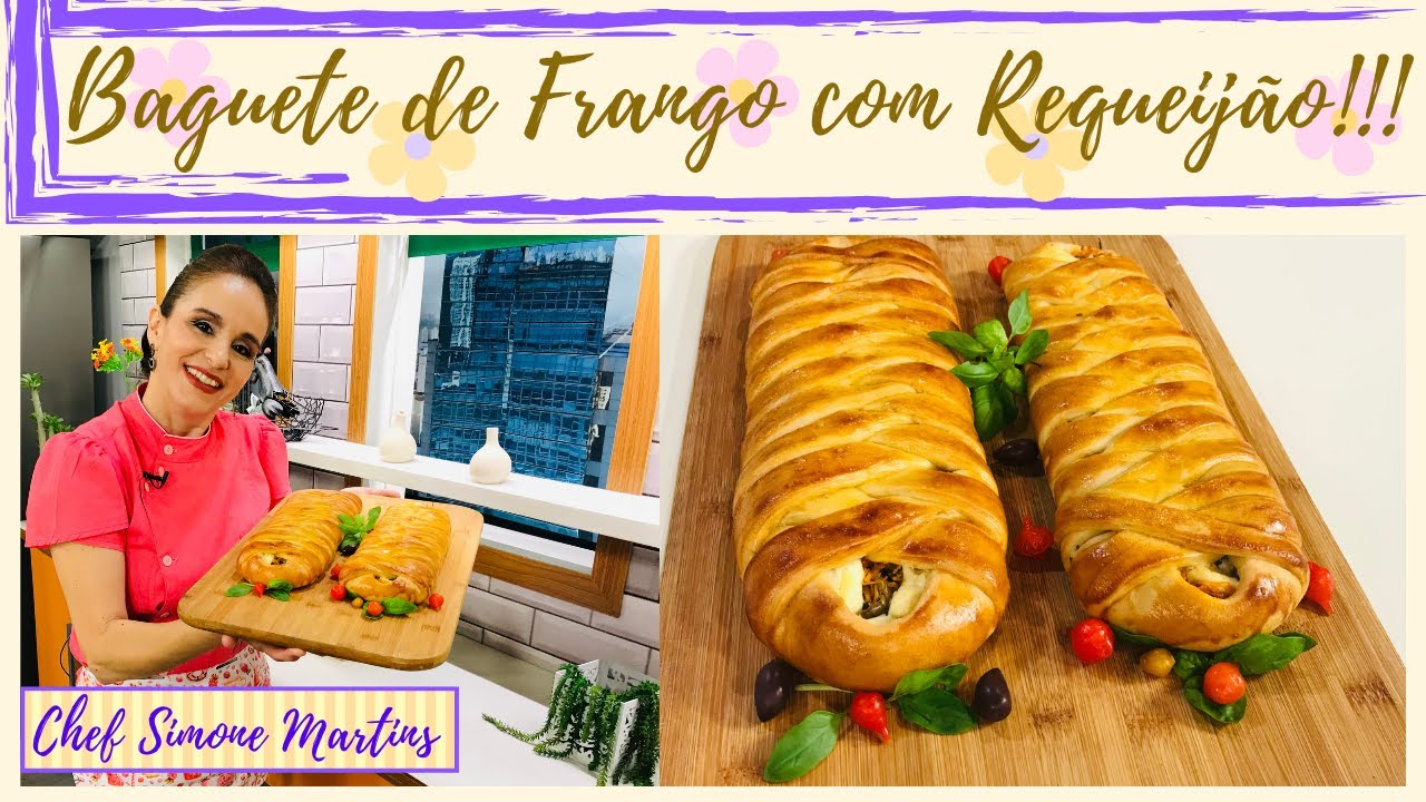 BAGUETE DE FRANGO COM REQUEIJÃO