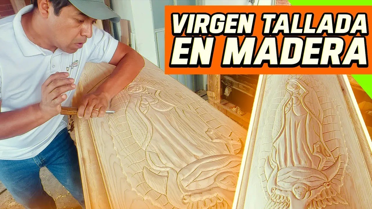 COMO SE TALLA UN ATAÚD DE MADERA  / Virgen de Guadalupe en Ataúd #elmueblemoderno