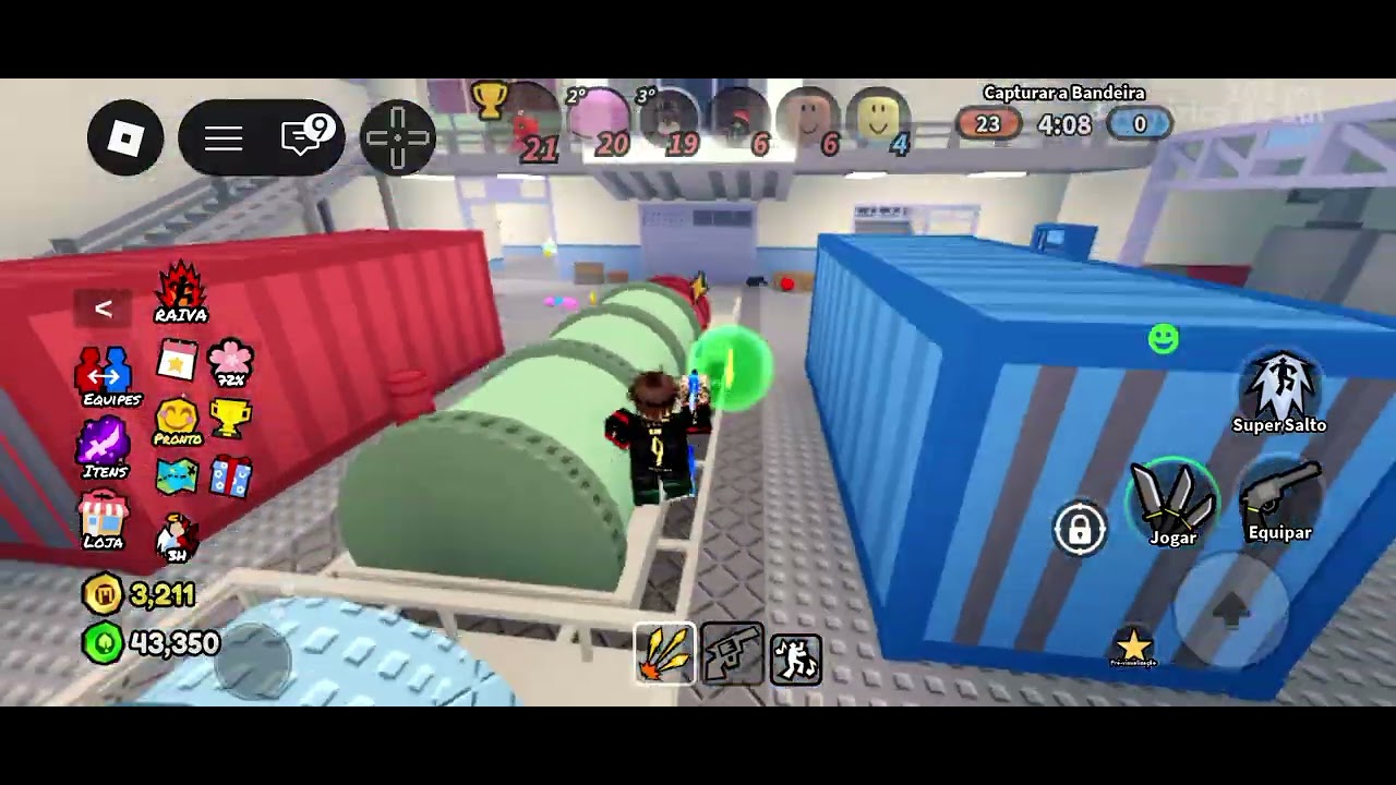 Jugando afiado no Roblox