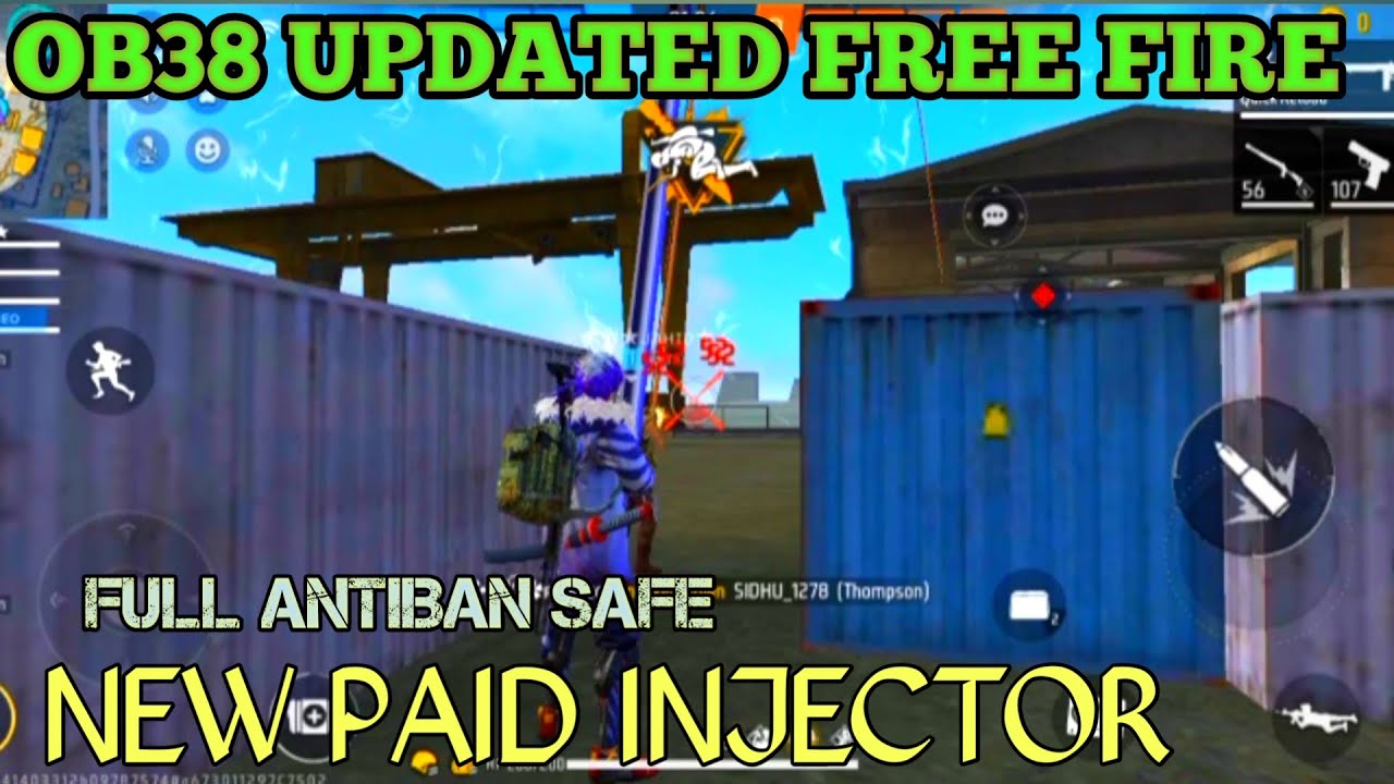 ob38 updated free fire Chest Headshot paid Injector hack mod Antiblacklist Injector