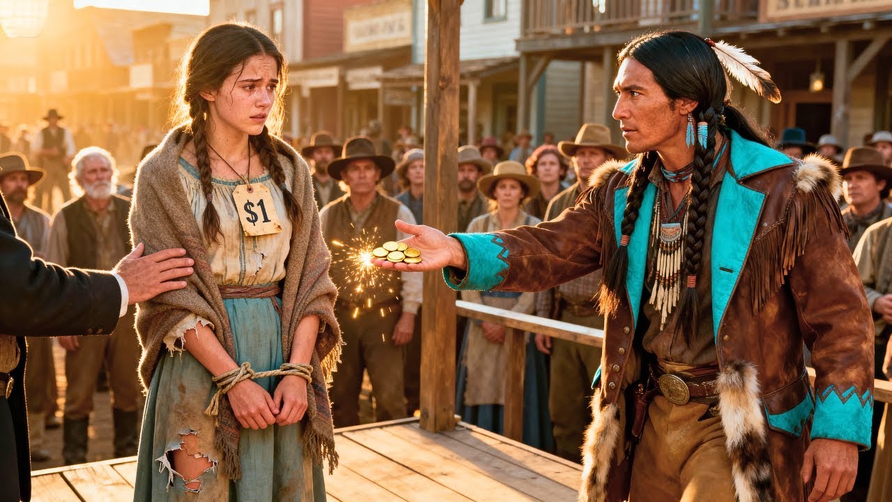 They Auctioned the Virgin for One Dollar — But the Lakota Warrior Said, “She’s Worth More Than Gold”
