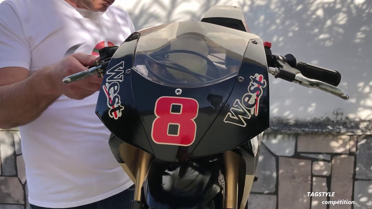PART 4 - STARTING - Pocket bike Honda Pons West MT4 water cooled on the Work Stand