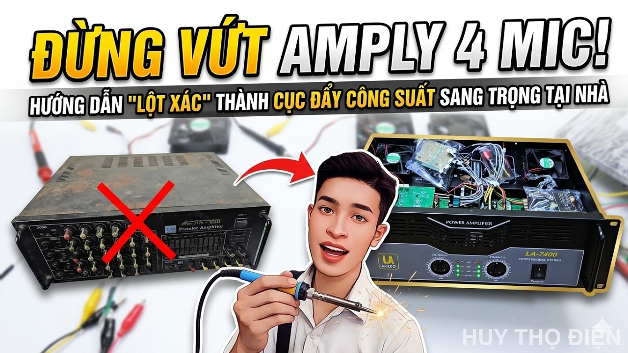 Đừng Vứt Amply 4 Mic! Hướng Dẫn 