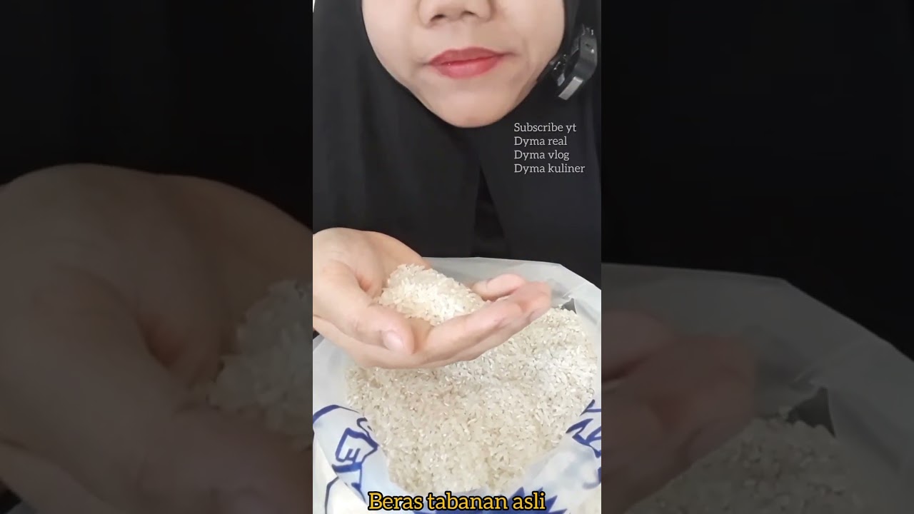 Dyma kuliner 💕kompilasi Beras Tabanan💕 makan beras mentah💕#asmr #mukbang @Dymareal 