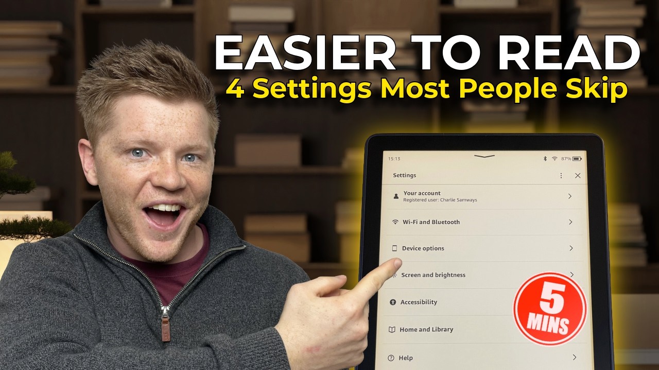 Make Your Kindle Easier to Read in 5 Minutes