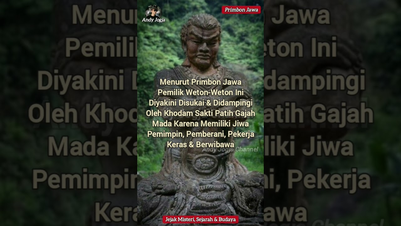 🌟 7 Weton Yang Didampingi Khodam Patih Gajah Mada #shorts #primbonjawa #weton #ghoib #wetonsakti