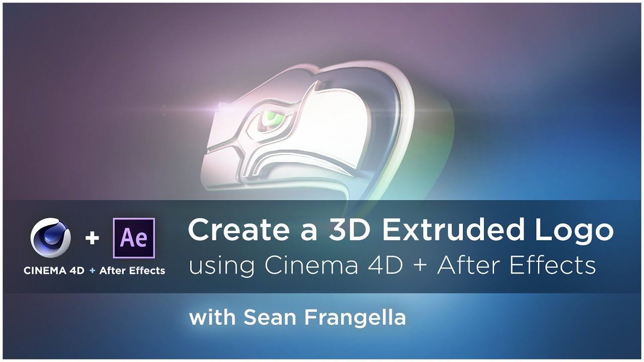 Create a 3D Extruded Logo in Cinema 4D and After Effects (AE & C4D Lite Tutorial) - Sean Frangella