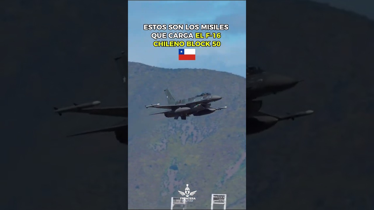 Todo el poder del F-16 chileno: ¡Estos son sus misiles!