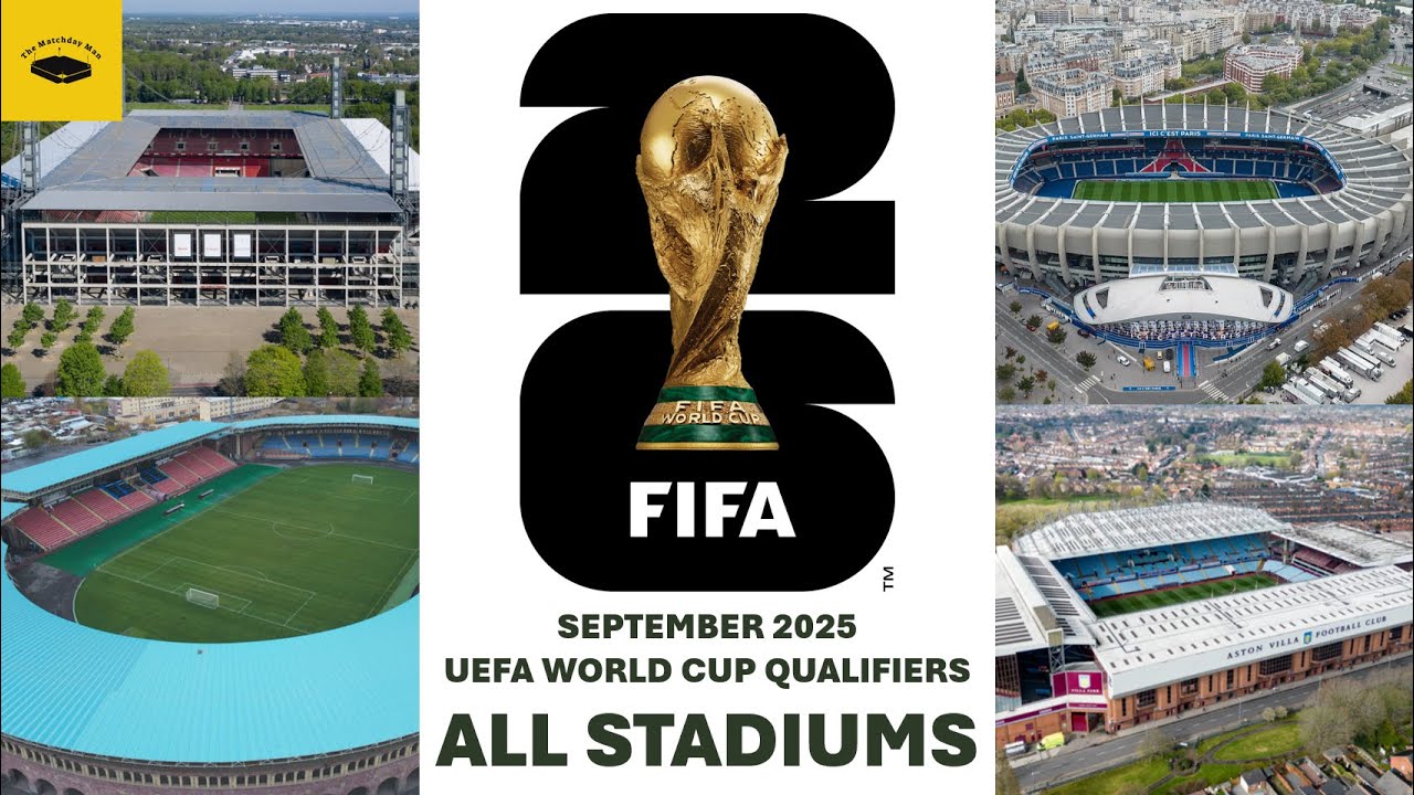 September 2025 UEFA World Cup Qualifiers - All Stadiums