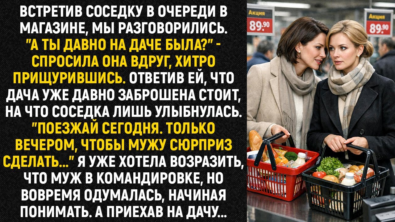 Встретив соседку в очереди в магазине, мы разговорились. 