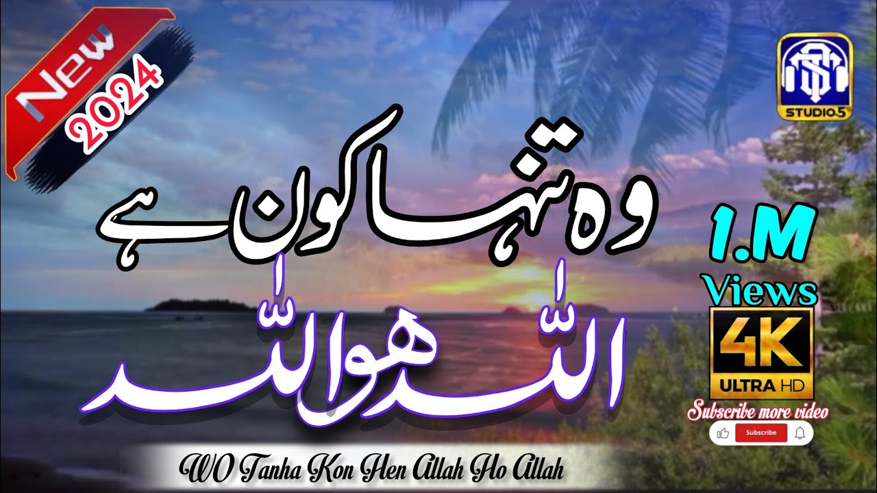 Wo Tanha Kon Hai Allah Ho Allah |New Hamde 2024 Hasbi Rabhi|Female Version..St studio5
