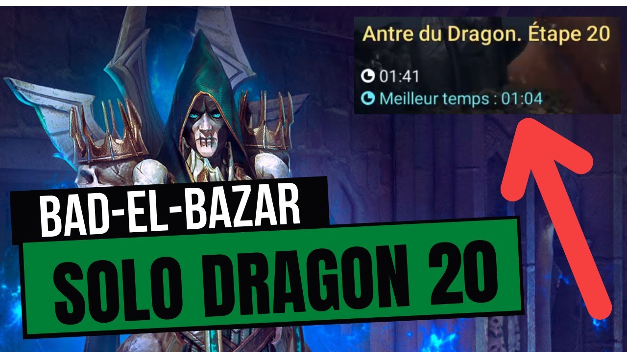 DRAGON 20 SOLO : Bad-el-Kazar | tutoriel raid fr | Raid Shadow Legends FR