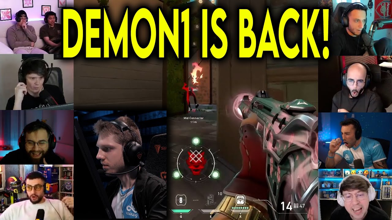 Valorant Streamers Reacts To C9 Demon1 CRAZY 4k Against Leviatan In VCT
