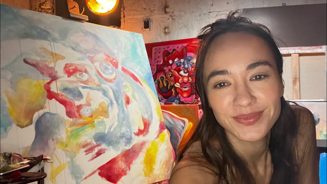 Live painting with Eirdís