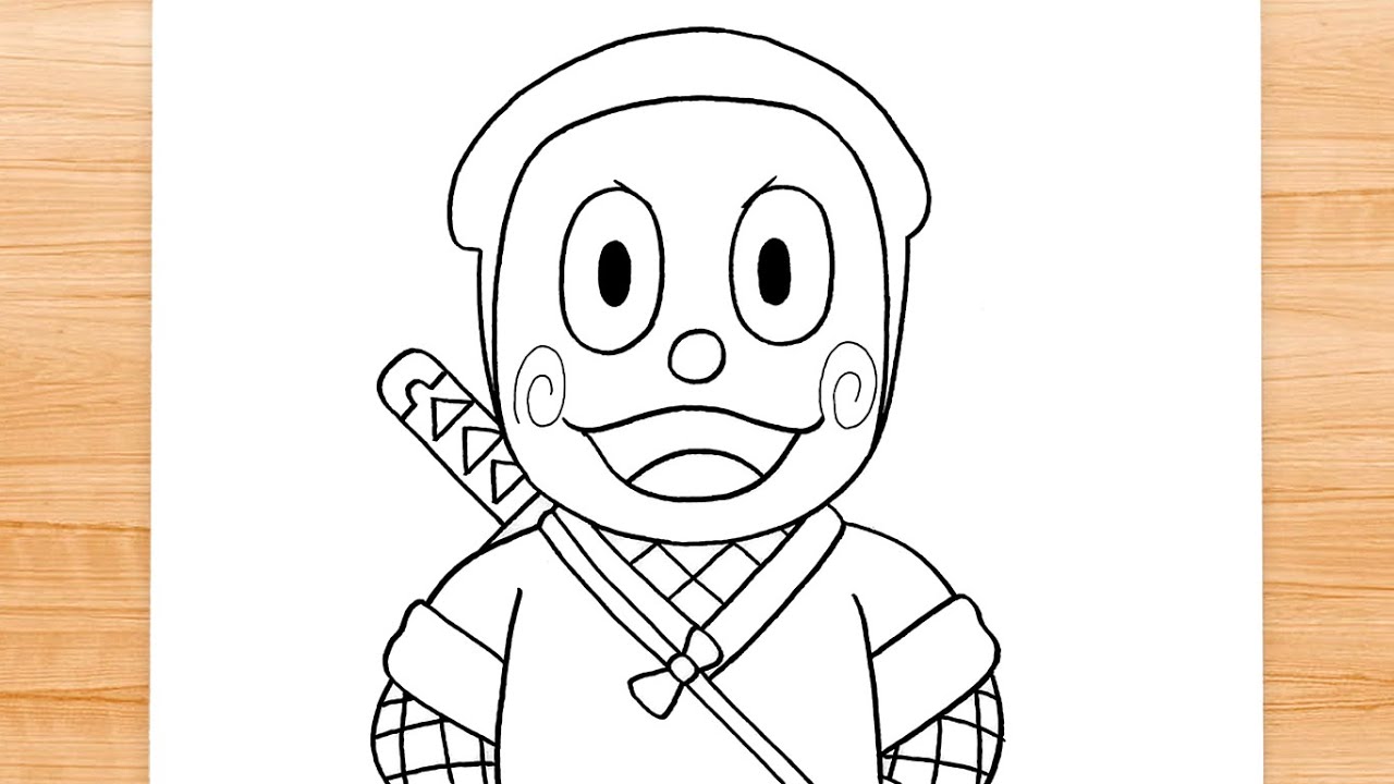 How to draw Ninja Hattori