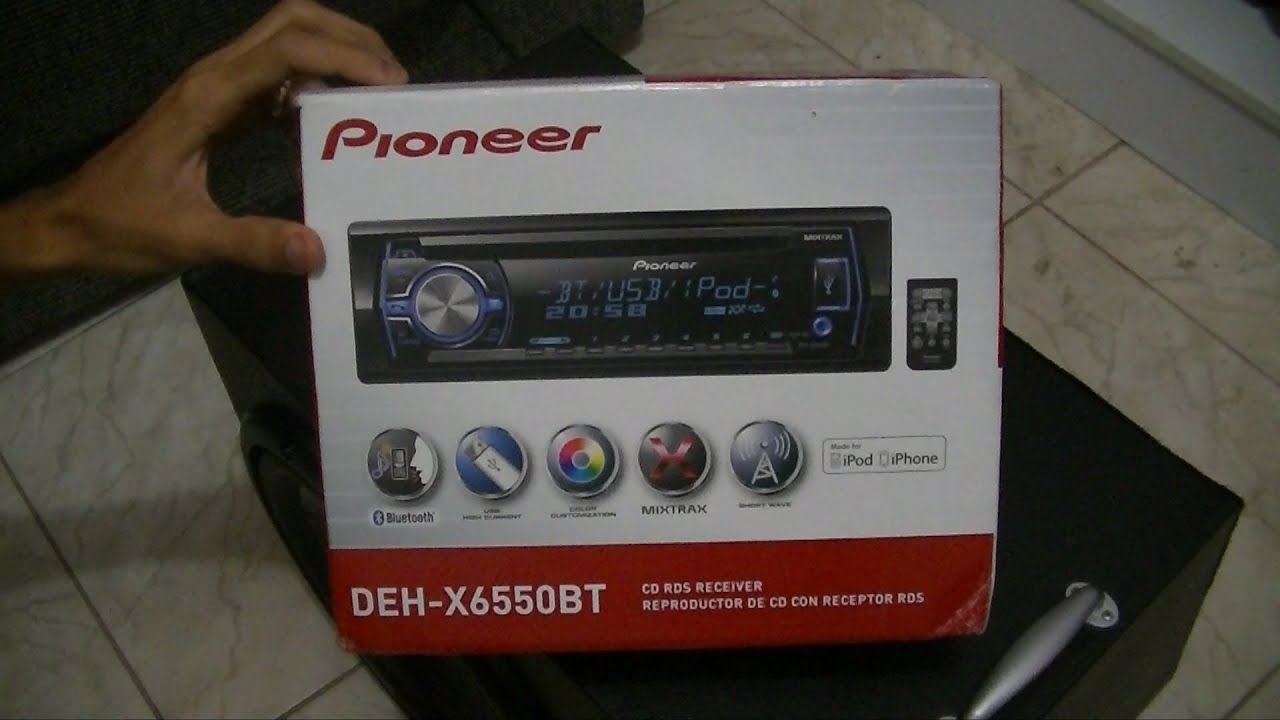 Radio Pioneer DEH-X6550BT/DEH-X6580BT Mixtrax