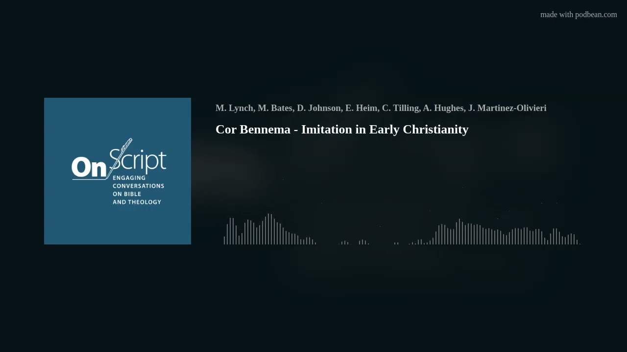 Cor Bennema - Imitation in Early Christianity