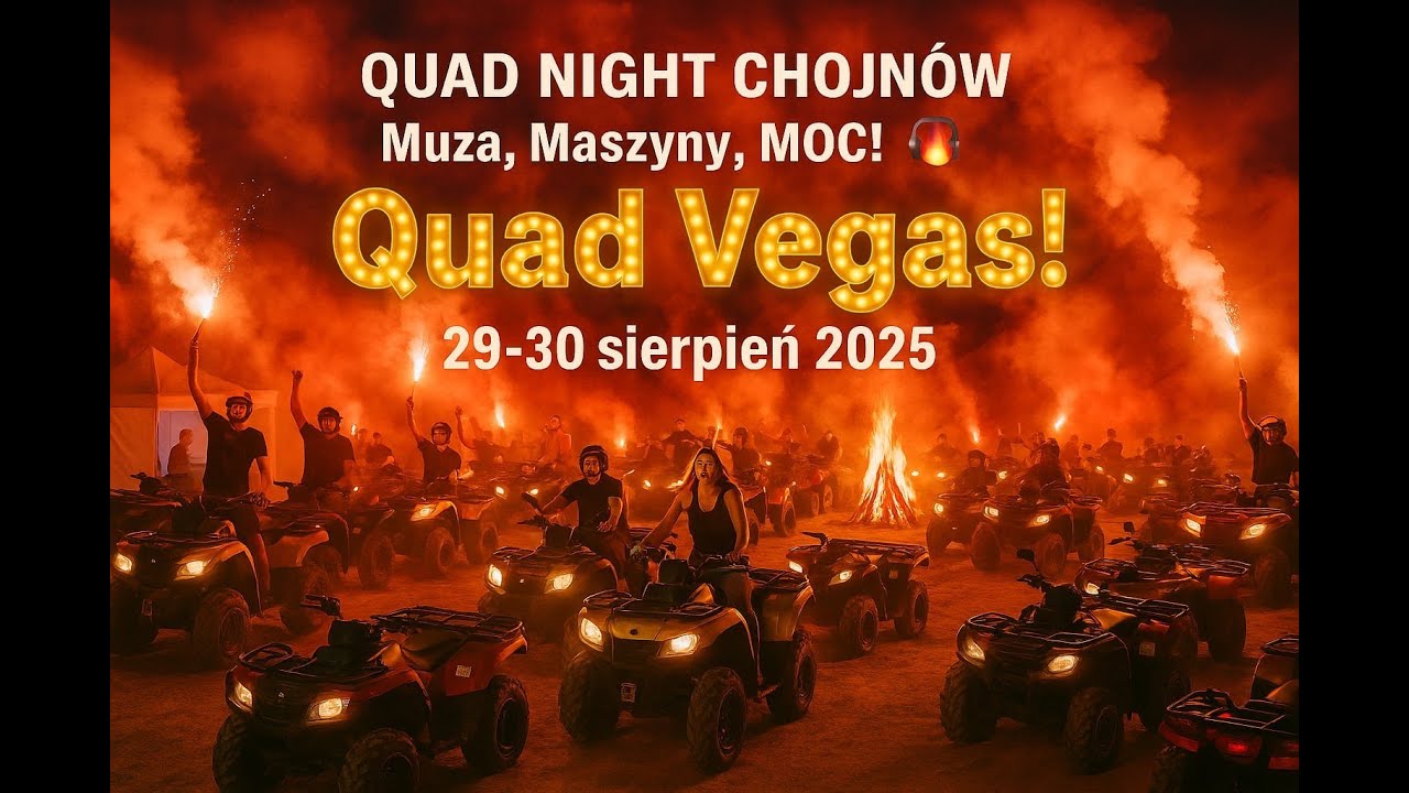QUAD NIGHT 2025 ⚠️🔥 EVENT ROKU 🏍️🔥 Chojn&oacute;w 29-30 Sierpnia | Quad VEGAS 🚀🔥