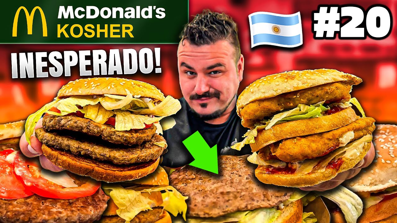 Probando por PRIMERA VEZ un MCDONALDS KOSHER (COMIDA JUDIA) ¿ES TAN DIFERENTE?