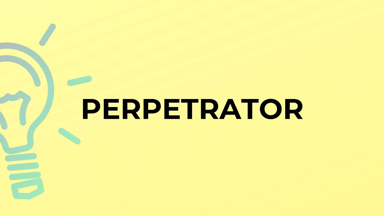What is the meaning of the word PERPETRATOR?