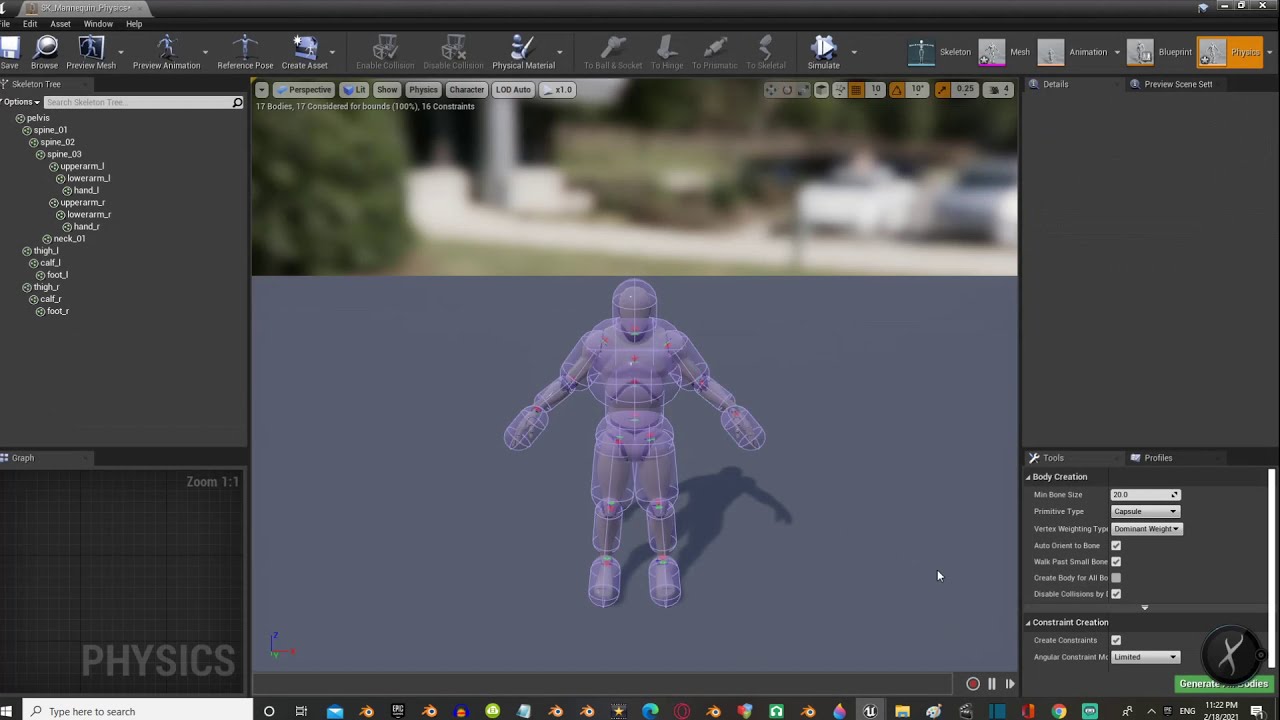 Unreal Engine 4 Tutorial - Fast Ragdoll Physics Collisions