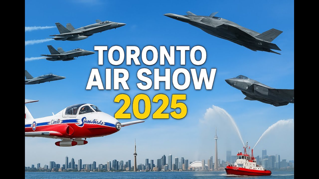 Toronto Air Show 2025 ✈️ | Snowbirds, F-35 Fighter Jet & CF-18 Hornet Highlights | Full Aerial Show