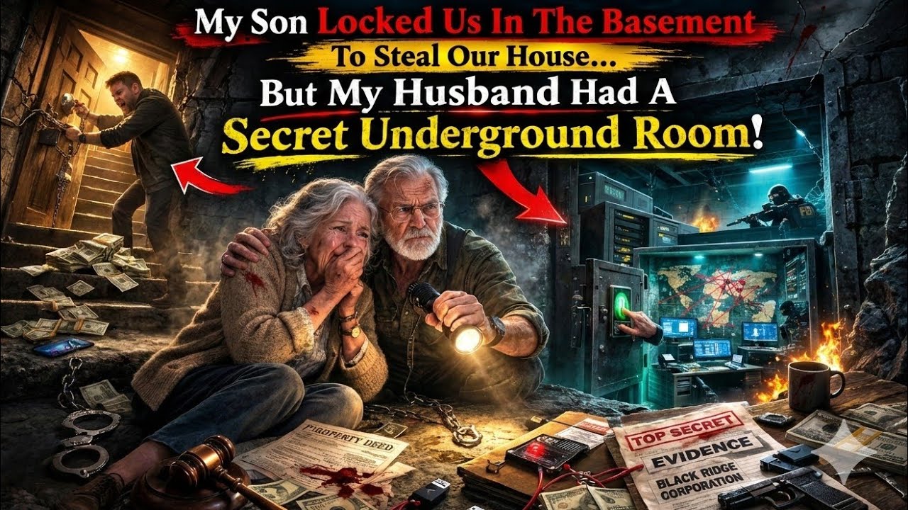 My Son Locked Us In The Basement To Steal Our House... But My Husband Had A Secret Underground Room!