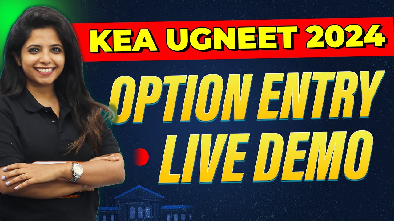 How to Do KEA UGNEET 2024 Option Entry | UGNEET Option Entry Live Demo
