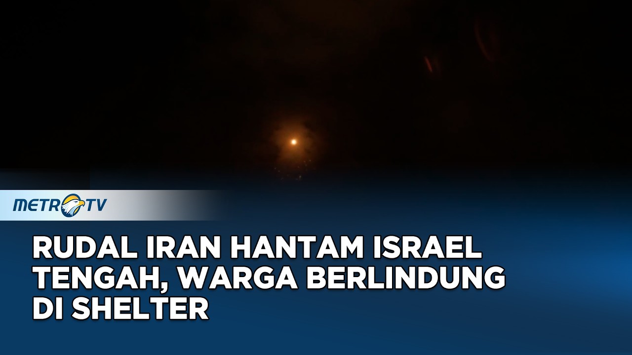 Iran Luncurkan Rudal Balistik ke Israel, Warga Berlarian ke Shelter