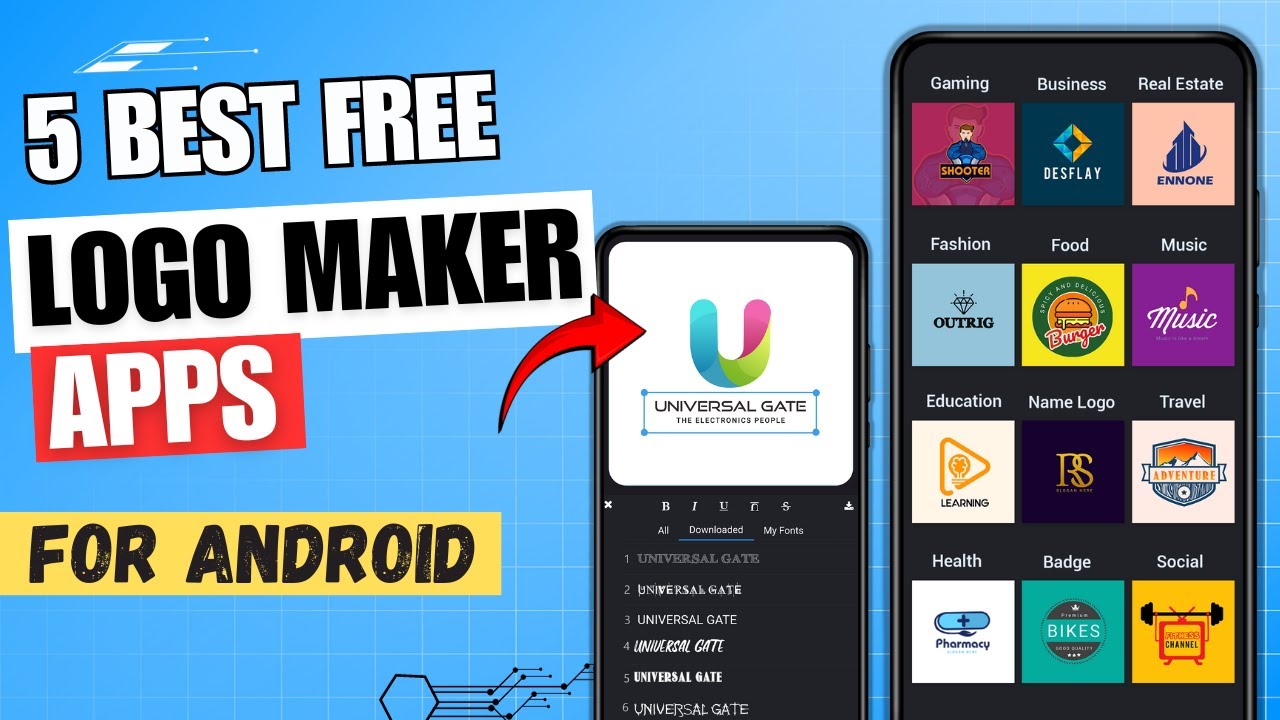 5 Best Free Logo Maker Apps For Android 🔥 ✅ | Logo Creator App