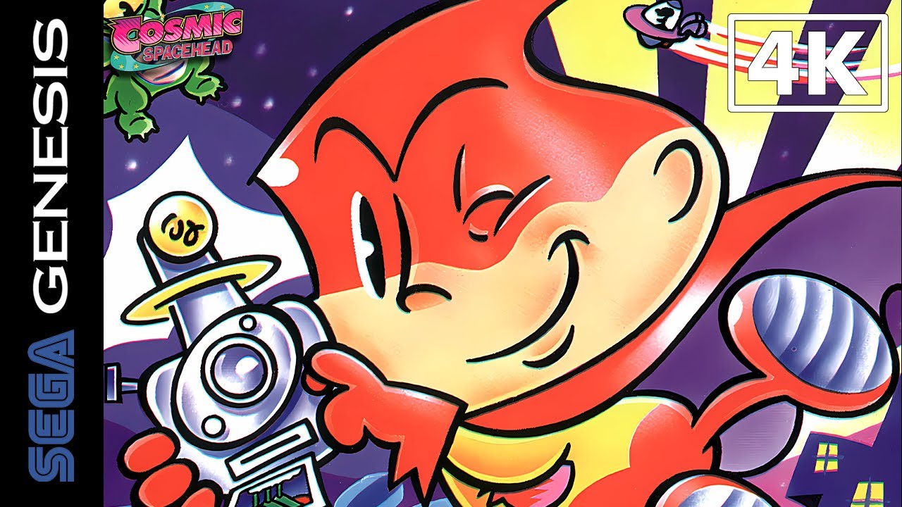Cosmic Spacehead (Genesis) Playthrough [4K]