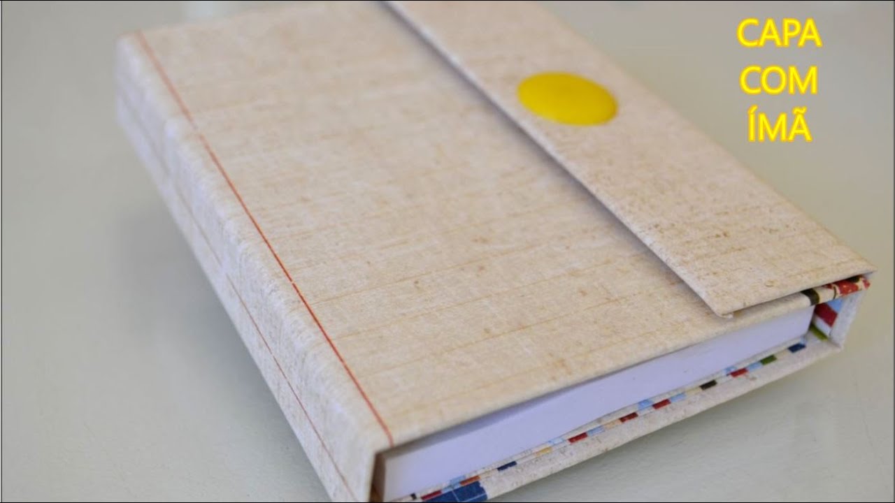 ENCADERNAÇÃO ARTESANAL-CAPA PARA BLOCO DE ANOTAÇÕES-CAPA DURA+ÍMÃ PARA FECHAR