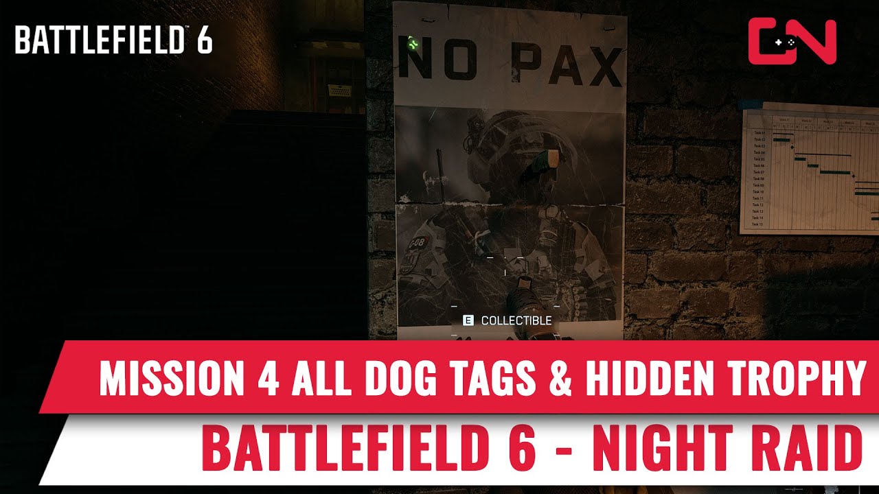 Battlefield 6 Night Raid Collectibles &  Sidearm Savant Hidden Achievement