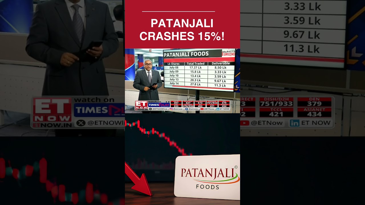 Patanjali Foods Crashes 15%! Is A Big Institutional Sell-Off Behind The Fall? | Business News