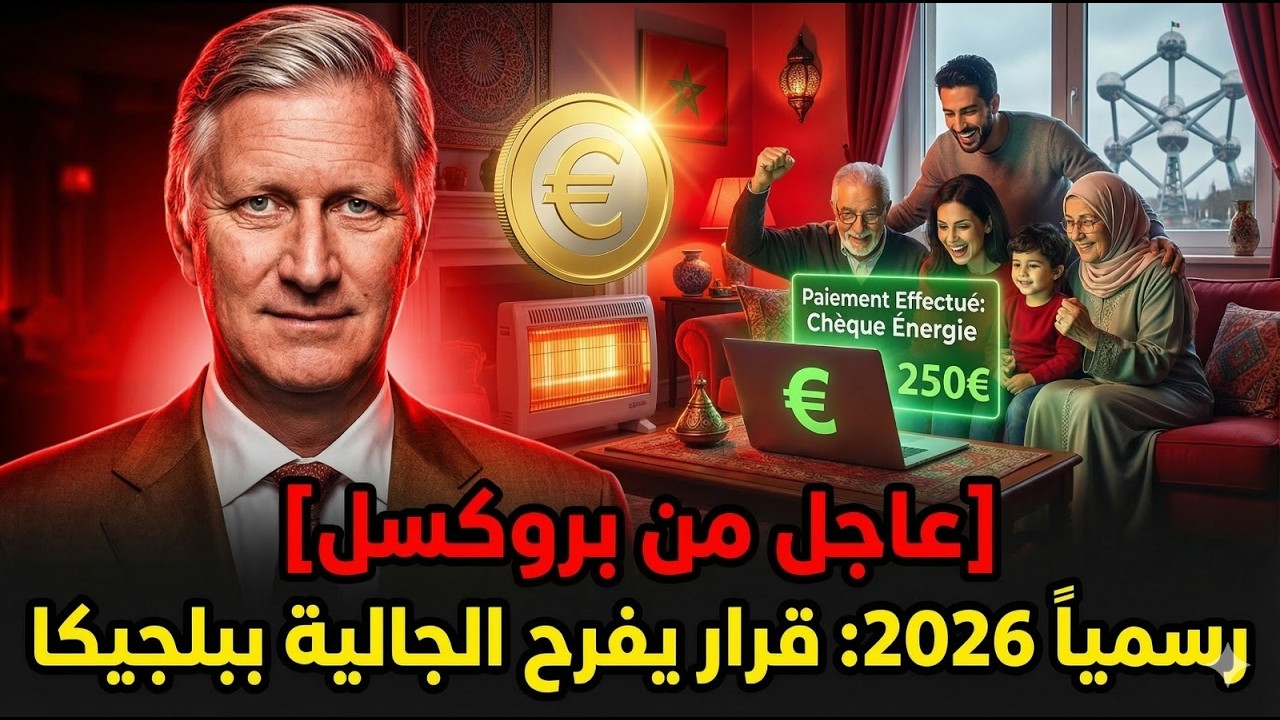 عاجل من بروكسل شيك 250€ للضوء والغاز في أبريل   واش نتا من المستفيدين؟