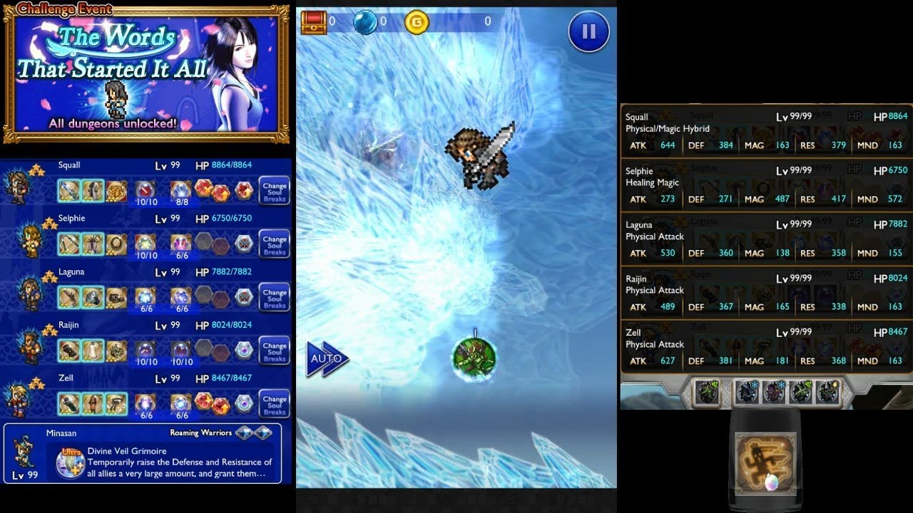 Final Fantasy Record Keeper - Apocalypse++ Ultima Weapon (FF8): Cid Mission
