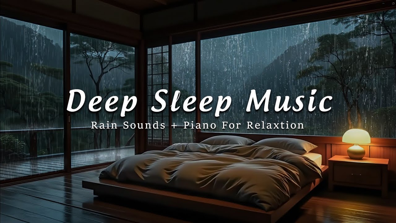 Fall Into Sleep Instantly - Relaxing Piano & Rain Sounds for Stress Relief and Deep Sleep
