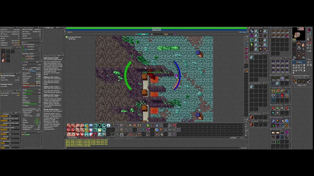 MONK 193+ | Tibia Global | XP 🆙