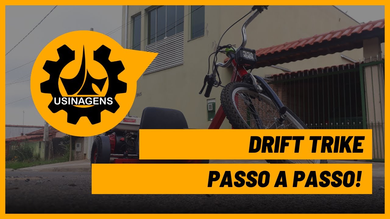 Drift Trike Motorizado - Como fazer gastando Pouco | Torno Mecânico Mascote Nardini - Usinagens Jr