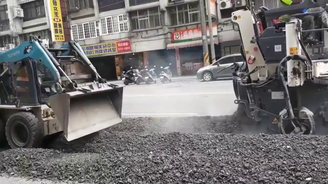【道路工程】刨除/舖設