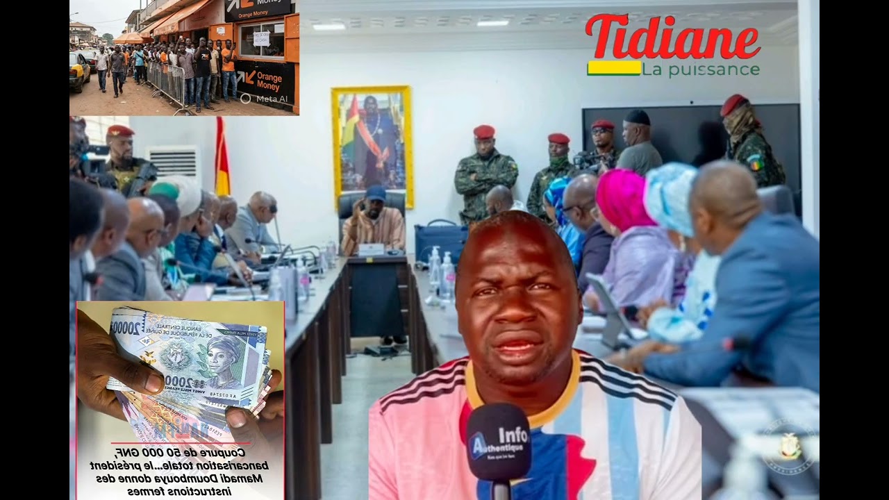 🚨 Amadou Lamarana Sow Orange Money  , des gendarmes ...  Bientôt des billets de 50.000 fg ...