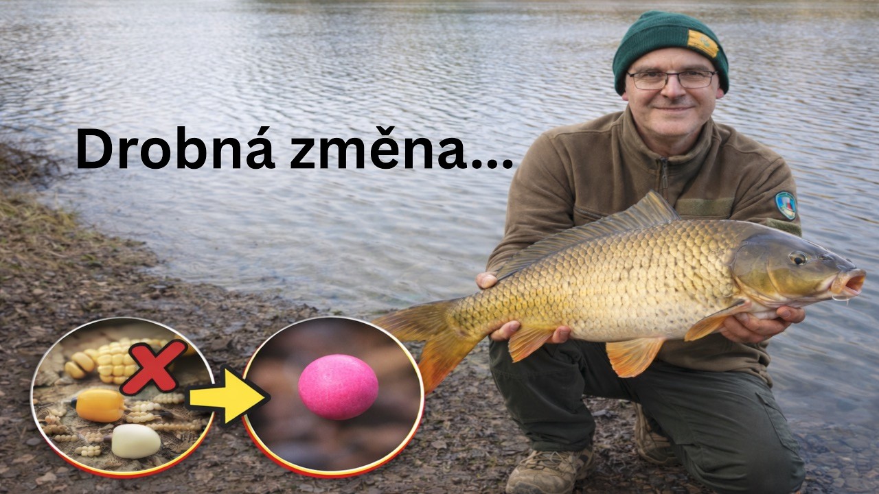 Nic nebralo… pak jsem změnil nástrahu a přišli KAPŘI! 🎣