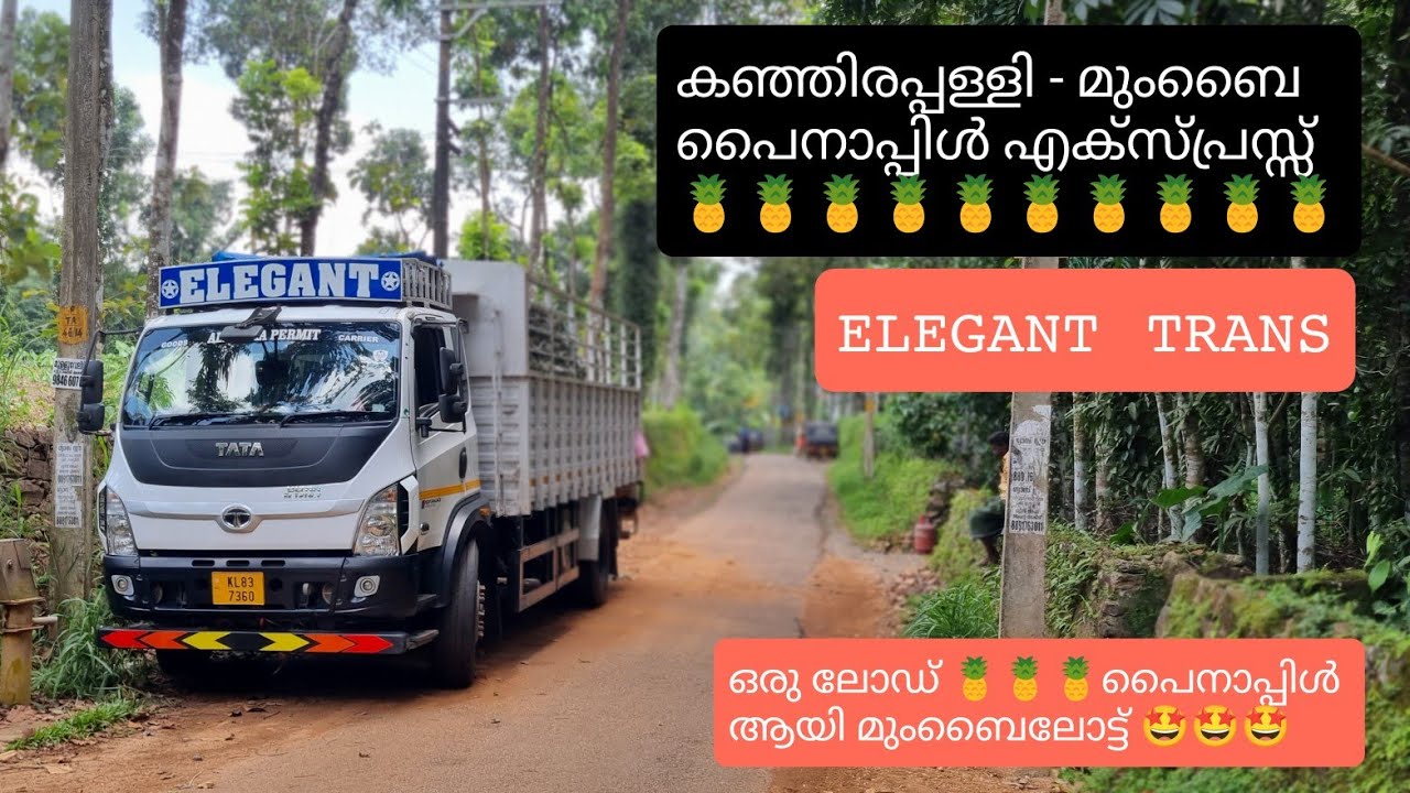 ഒരു ലോഡ് പൈനാപ്പിൾ ആയി മുംബൈലോട്ട് 🍍🍍🍍🍍🍍  KANJIRAPALLY - MUMBAI, PINEAPPLE EXPRESS, ELEGANT TRANS🥰🥰