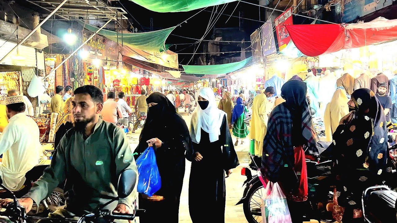 Jhelum  🇵🇰  Pakistan  Eid Shopping  (Full HD) Video || Jhelum City Amazing  Walking Tour 2024