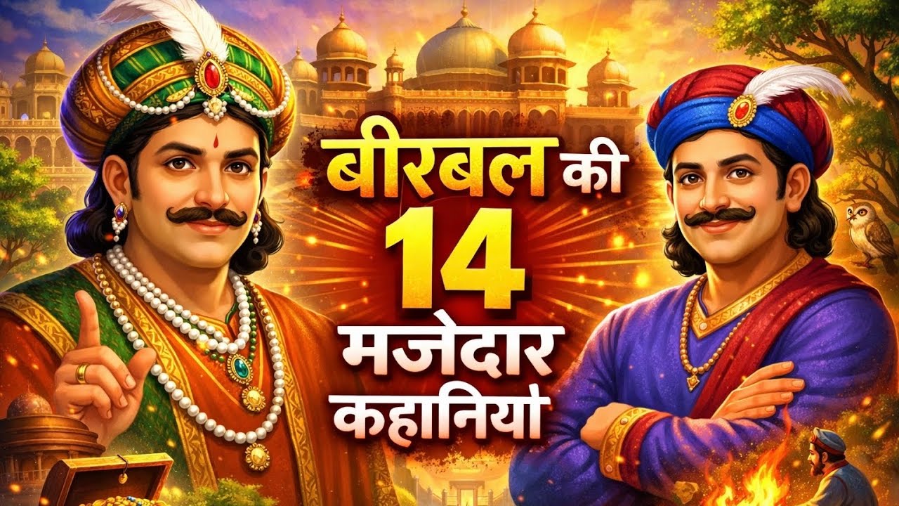 बीरबल की 14 मजेदार कहानिया 🤯 Akbar Birbal Hindi Kahani 🤩 Cartoon Videos 😱 Hindi Kahani