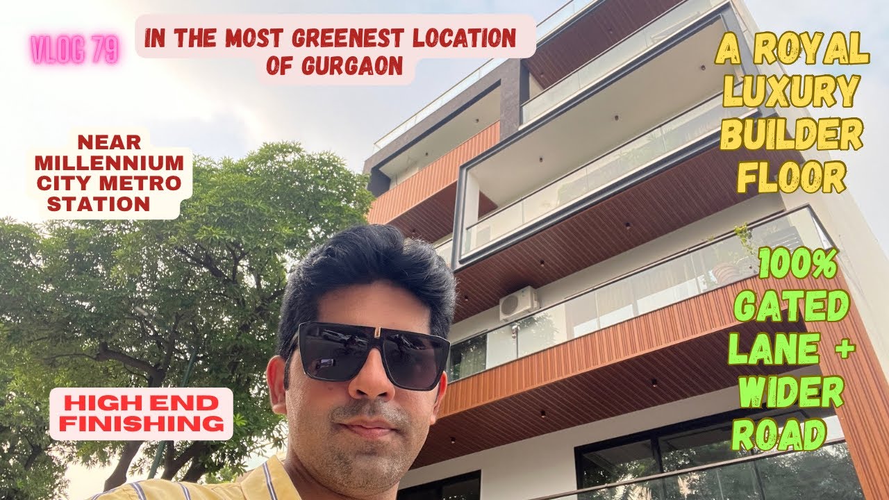Inside Greenest Location Luxury Builder Floor in Gurgaon | Gated | Wider Road #builderfloor #viral  