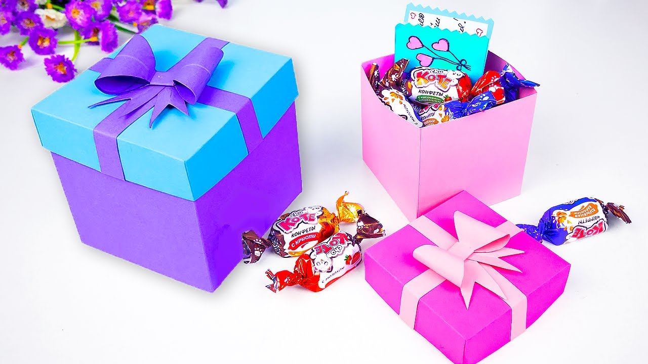 Подарок на День Учителя своими руками 🎁 Как сделать подарочную коробку из бумаги учителю?